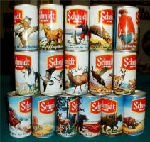 16 Schmidt Beer scenic cans
