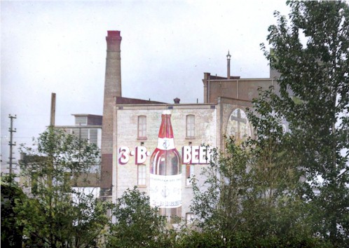 Photo of the Bellingham Bay Brewery in 1917