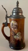 Tall 3-B stein with logo