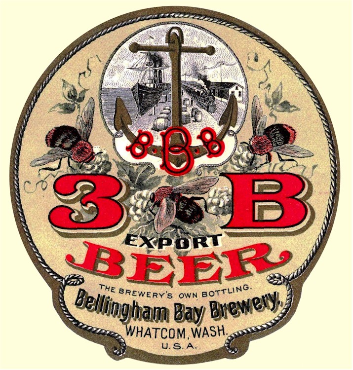 3-B Beer label c.1903