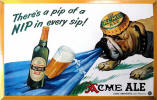 Acme's Englishtown Ale tin sign ca.1941