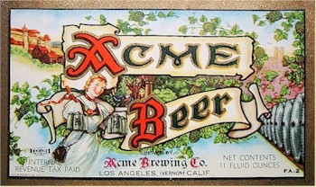 Acme Beer label ca.1940-46