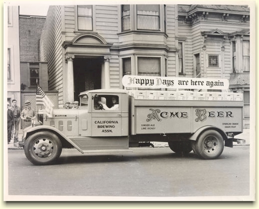 Acme Brewery delivery truck, c. 1933 Acme Brewery delivery truck, c. 1933 - image