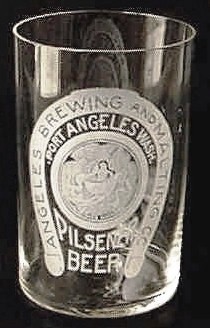 Angeles Brg. Co. Pilsener Beer glass
