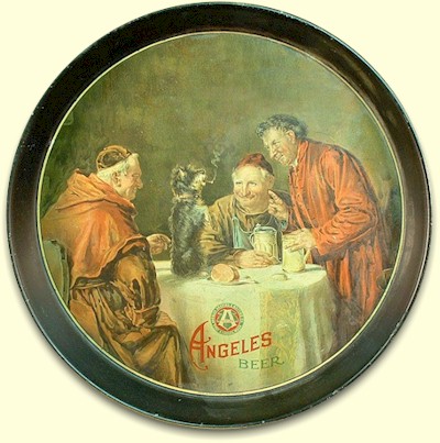 Angeles Beer tray, stock image, c.1908