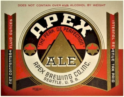 Apex Ale label, c.1936