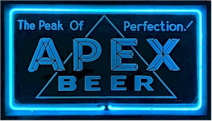Apex etched gass with neon surround