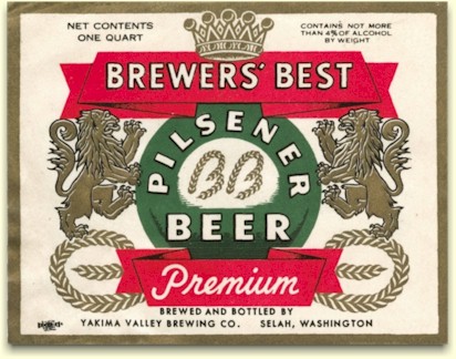 Brewers' Best label from Yakima Valley BC