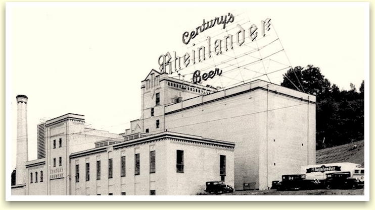 Century Brewery's neon sign c.1934