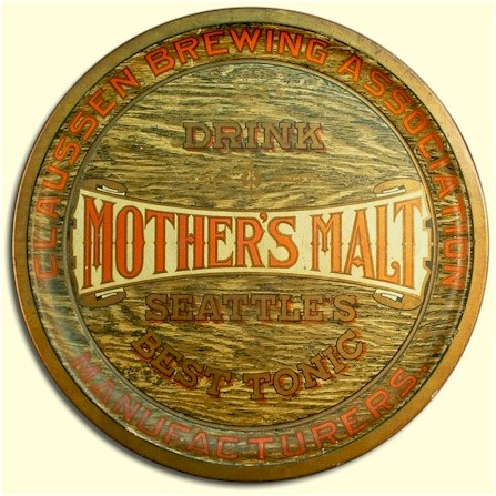 Claussen Brg. Assn. Mother's Malt tray - image