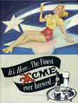 1947 ad by Varga Finest Acme ever brewed