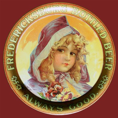 Aug. Lang tip tray Fredericksburg Bottled Beer