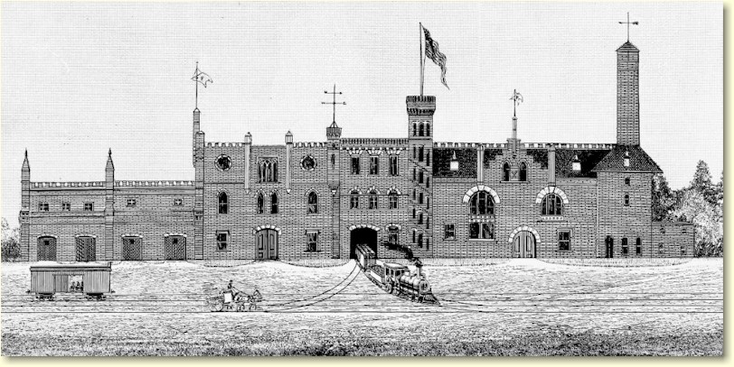  Fredericksburg Brewery, 1888 pen & ink drawing