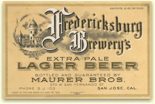 Maurer Bros. bottlers of Fredricksburg Beer
