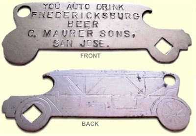 Fredericksburg figural cap lifter ca.1911