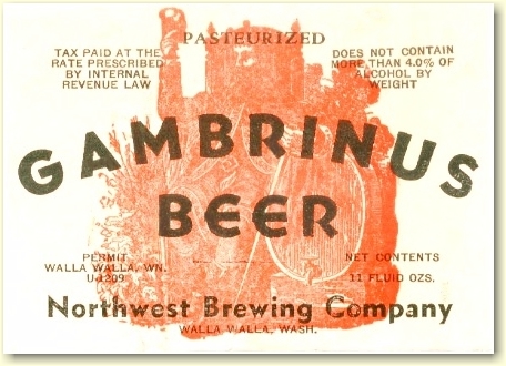Gambrinus Beer label - image