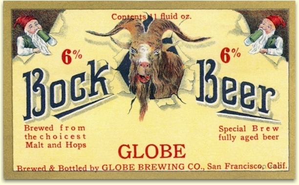 Glob Bock Beer label