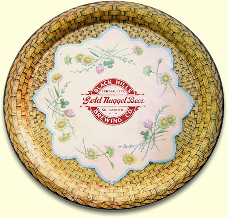 Gold Nugget Beer tray Black Hills Brg. Co.