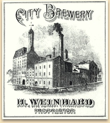 framed portrait of Henry Weinhard