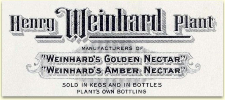 Henry Weinhard Plant letterhead for 1916