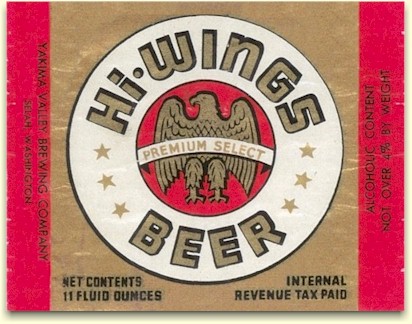 Hi-Wings Beer label c.1950