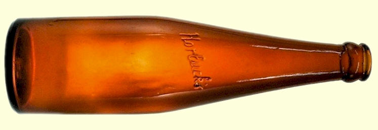 Horluck's embodssed 11 ounce bottle