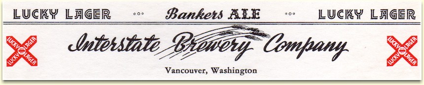 Interstate Brewery Co. letterhead