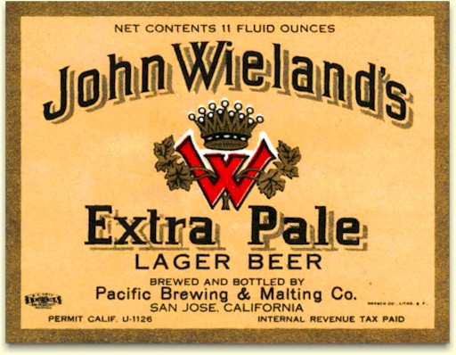 Wieland's Extra Pale Lager Beer label