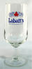 Labatt's footed beer glass