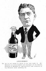 1906 cartoon of Louis Hemrich
