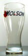 Molson pint beer glass