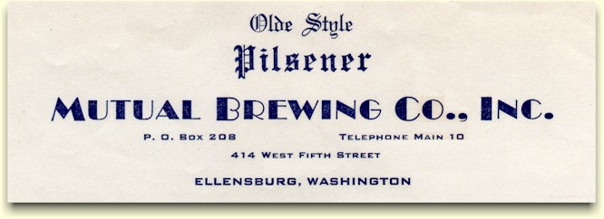 Mutual Brewing Co. letterhead ca.1942