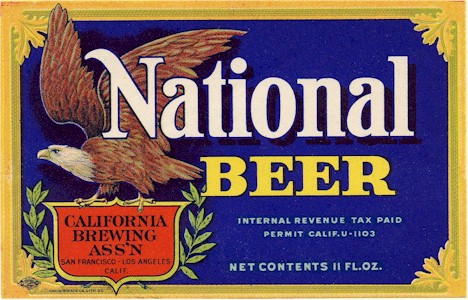 National Beer label from Acme