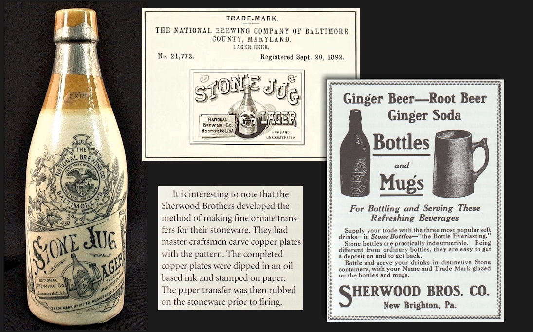 National Brg. Co.'s Stone Jug Lager display