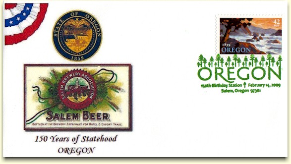 Oregon 150th Anniversary of statehood - cover