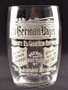 Old German Lager beer glass c.1912