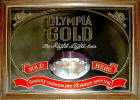 Olympia Gold advertising mirror