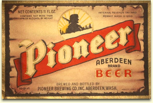 Pioneer Beer label, c.1934 - image