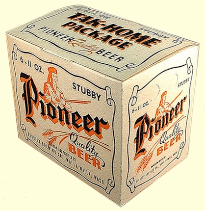 six pack carton for 11 oz. stubbies