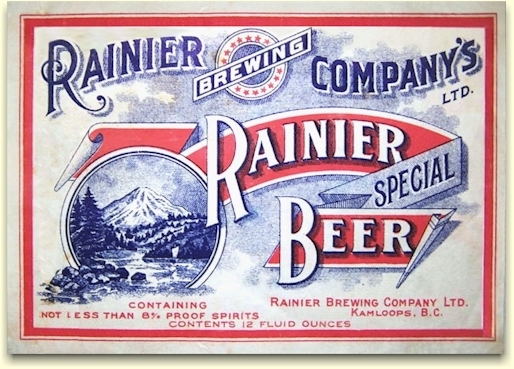 Rainier Special Label Kamloops BC