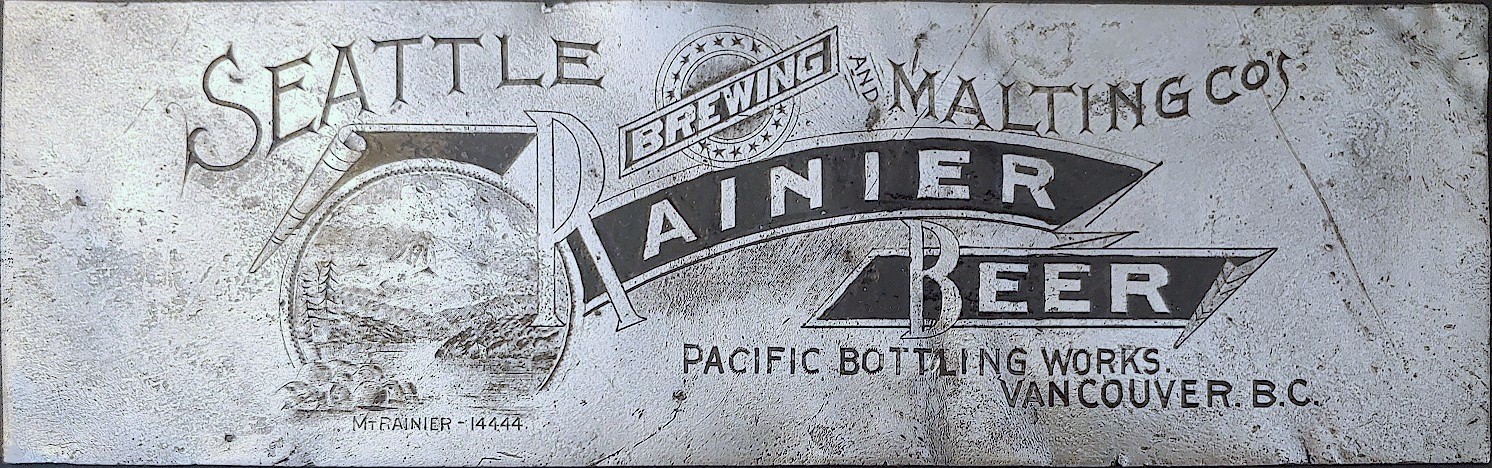 Seattle Brewing & Malting plaque Vancouver BC