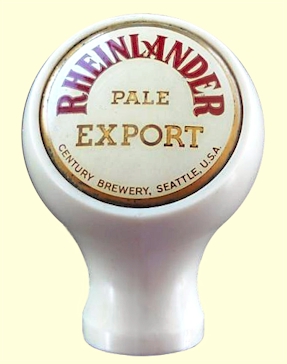 Rheinlander ball tap knob c.1939