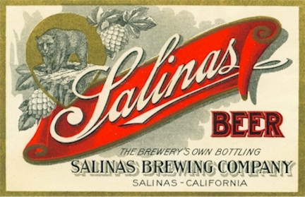 Salinas Beer label, c.1908 - image
