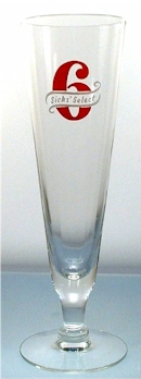 Sicks' Select beer glass, ca.1950