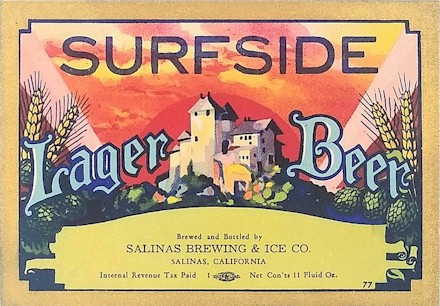 Surfside Lager label