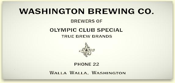 Washington Brg. Co. letterhead, Walla Walla c.1925