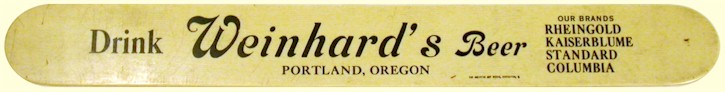 Weinhard foam scraper ca.1913