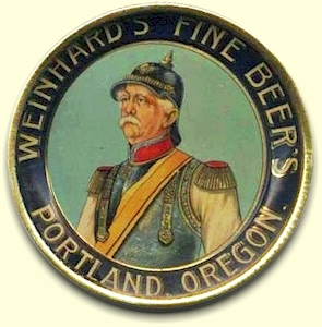 Weinhard's Fine Beer's tip tray
