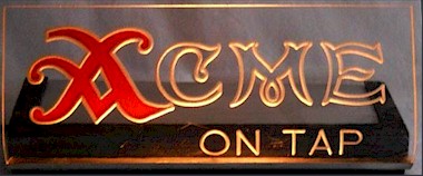 Acme lighted sign