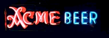 Acme neon sign